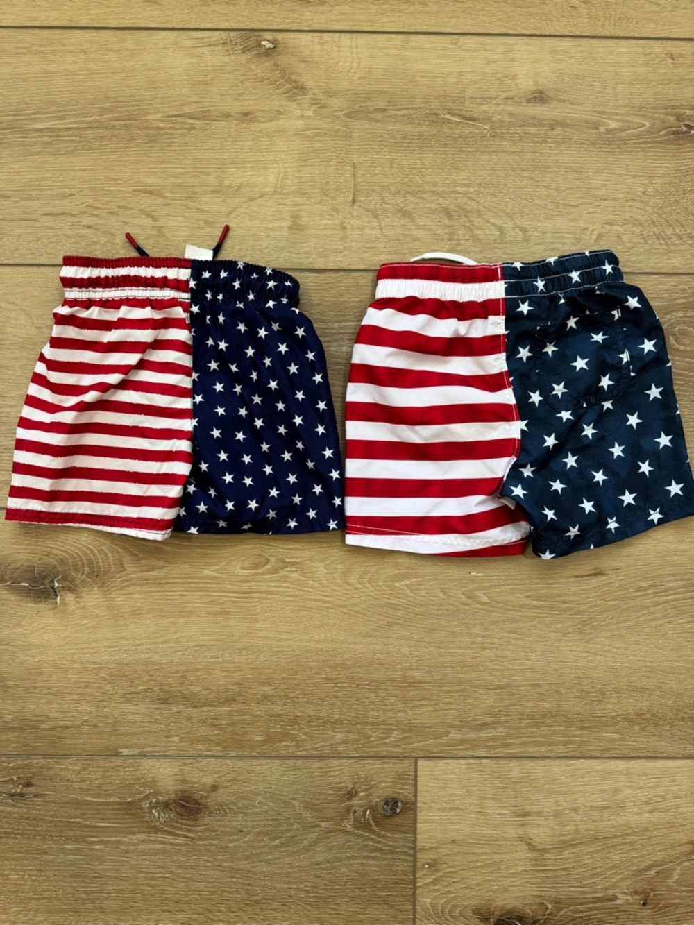 Cat & Jack Kids' Red, White & Blue American Flag Swim Trunks - Picture 2 of 2